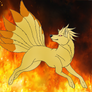 Ninetales in the flames