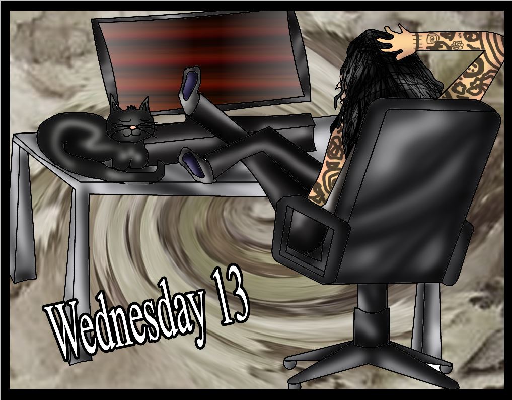 Wednesday 13 In his mancave