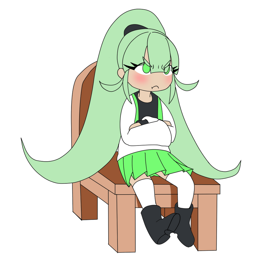 Grumpy Vector-chan Commission (Robocraft2) by WaiiTako on DeviantArt