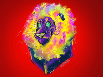 psychedelic Lion