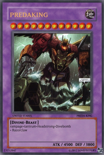 predaking yugioh card