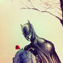 batman watercolor rapid sketch