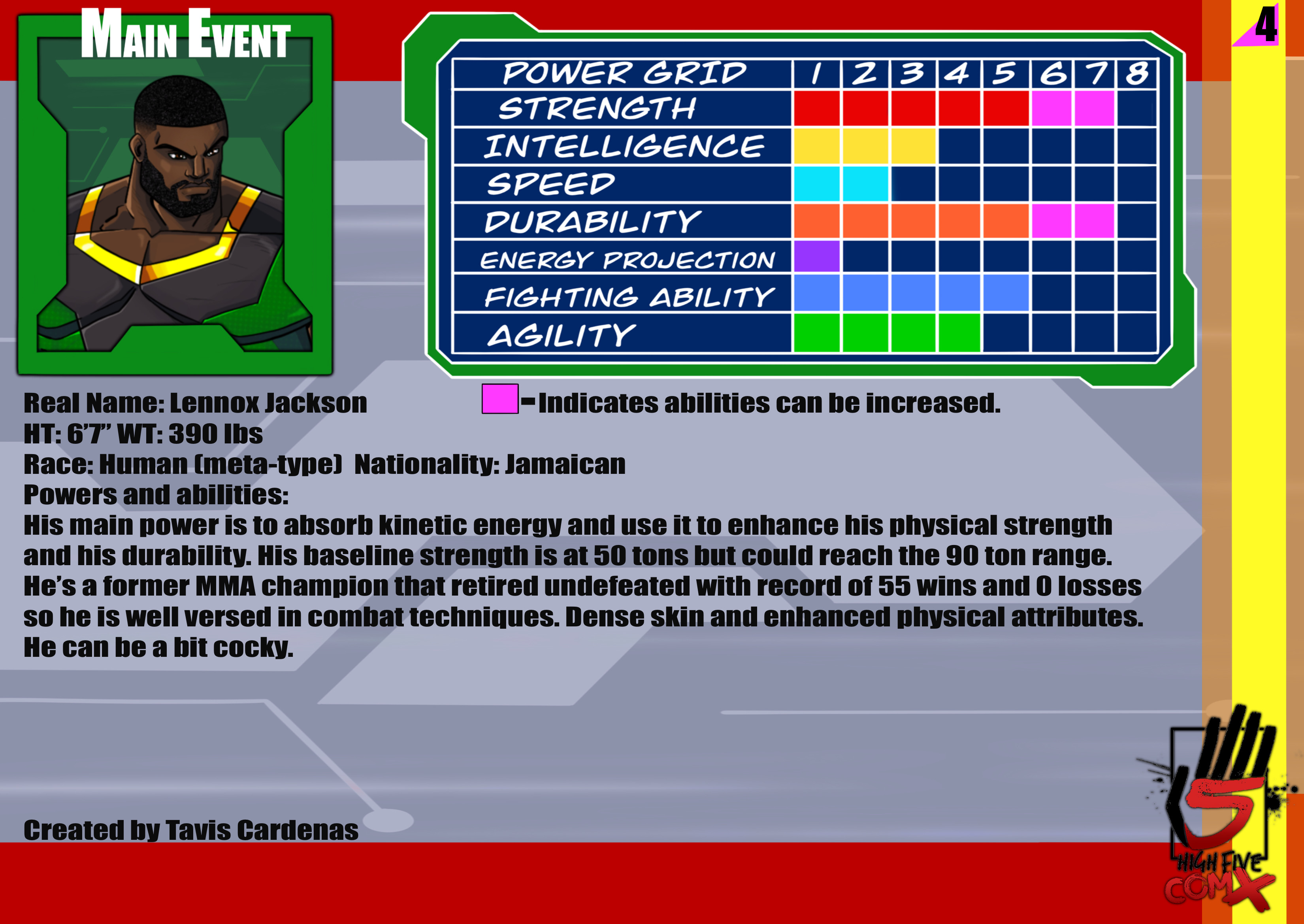 Main Event Bio Card by Azreal2156 on DeviantArt