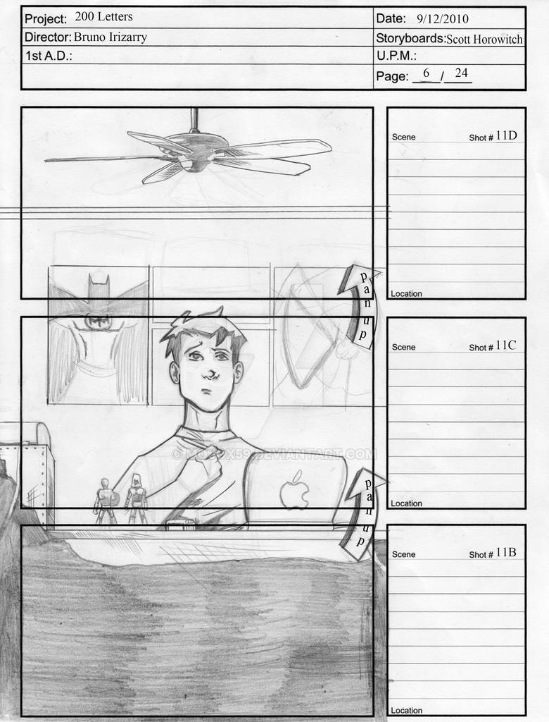 Storyboard for '200 Letters' by Mojox59 on DeviantArt