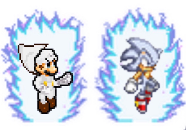 all sonic and shadow and silver Fusion Sprite by Bryan95549 on DeviantArt