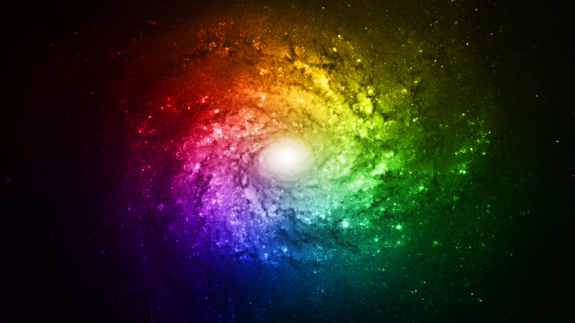 Rainbow Galaxy  Bright Wallpaper  Full HD by 