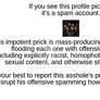 PSA - Offensive Spam Accounts