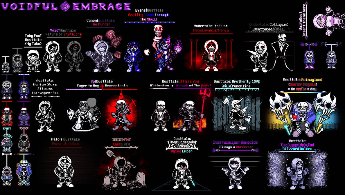 Dusttale Menu Dust of the Dusty dust Dusttale sanses. (PT1?) by VoidfulEmbrace on ...