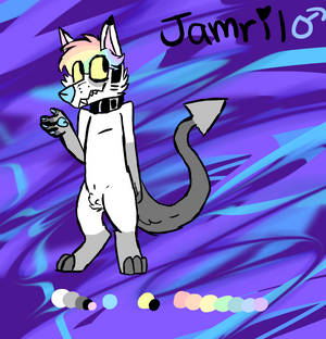 Jamril the pastel hellhound