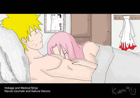 NaruSaku - Bed