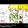 Naruto and his son Aki Uzumaki