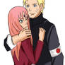 Naruto hugs Sakura