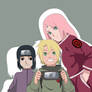 Shinachiku Uzumaki,  Sakura Haruno and Anzu Uchiha