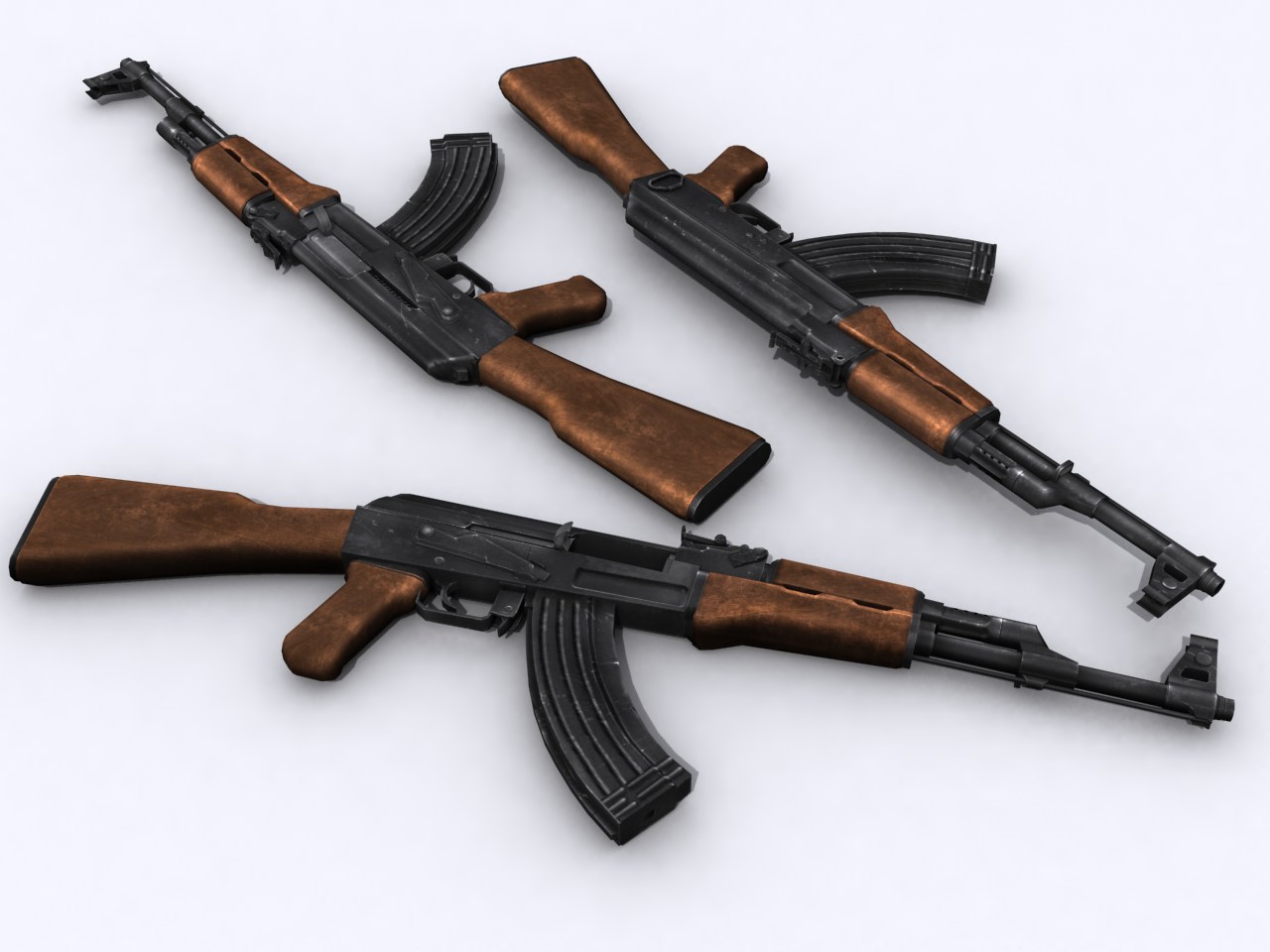 AK-47 model 1955 skinned