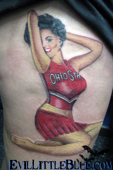 Ohio State Cheerleader Pinup