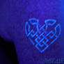 Blacklight Celtic Heart