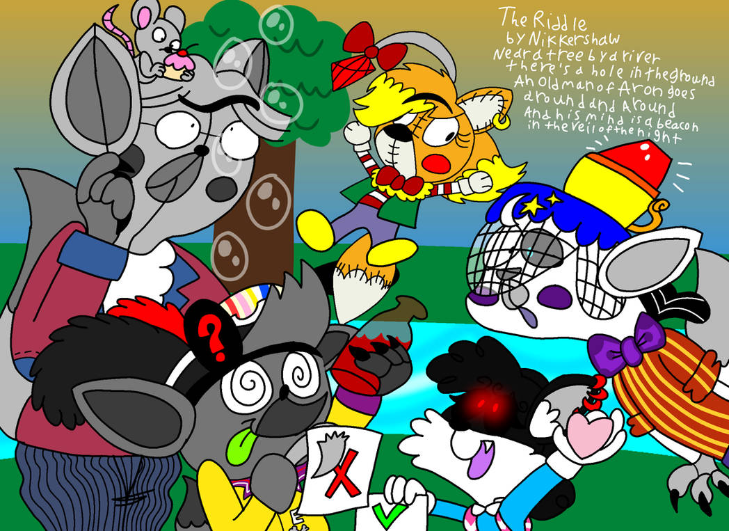 The Riddle (collab) by mangle40211 on DeviantArt
