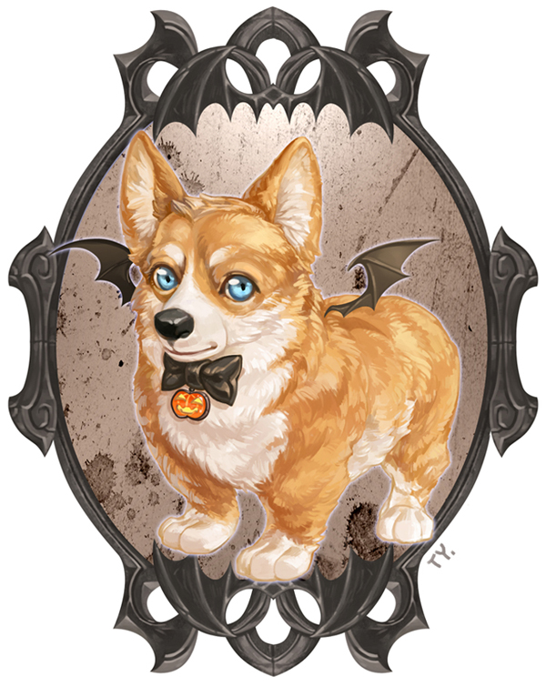 Halloween Bond Corgi!~