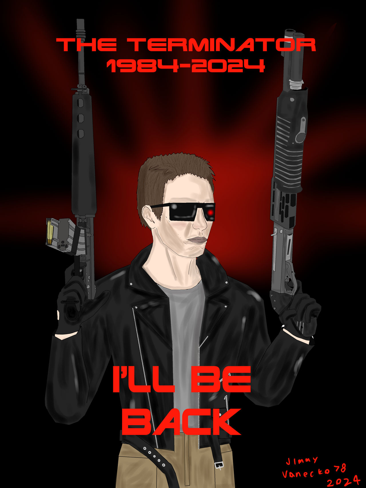 Terminator Fan The Terminator anniversary fan art by Jimmy-Vanechko78 on DeviantArt