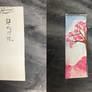 Sakura Watercolor bookmark