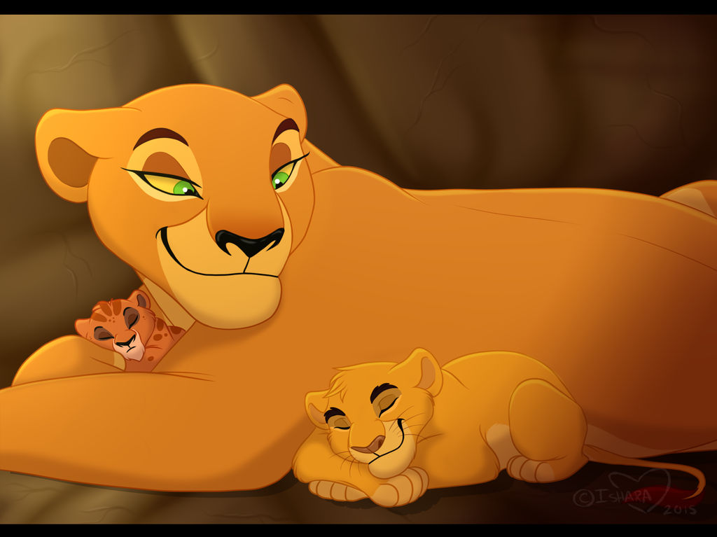 Uru And Her Cubs by IsharaHeart