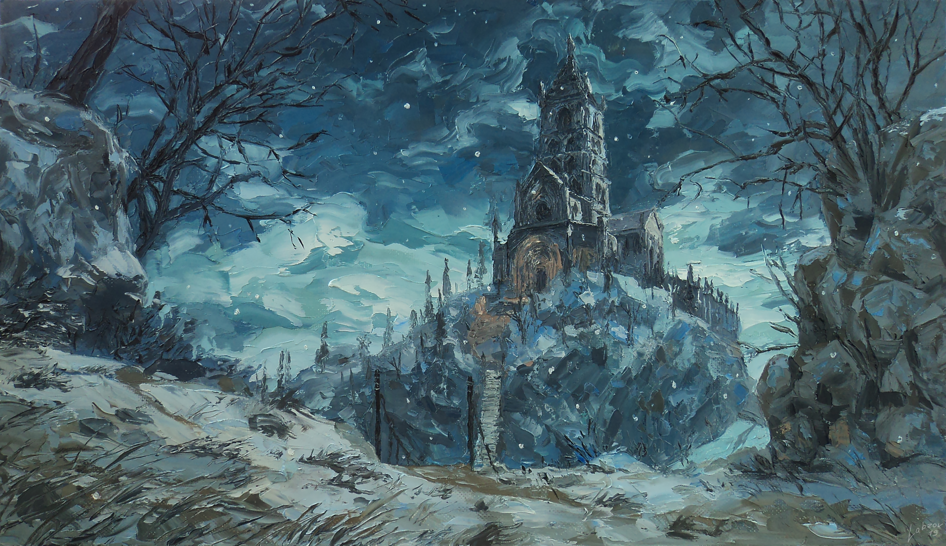 Painted World of Ariandel by Lobzov on DeviantArt