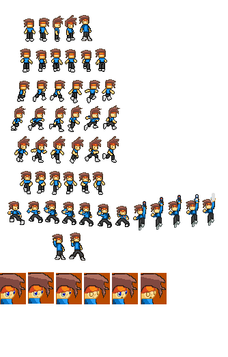 Mmbn Online boy sprites