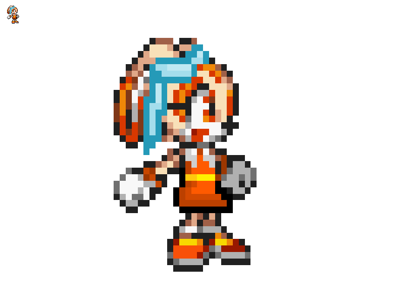 Cream Sprite Rabbit Cream the rabbit Boom sprite by TheRedThunderX on DeviantArt