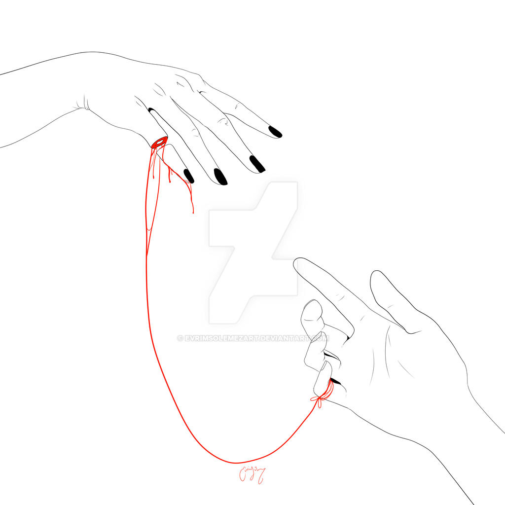 Red String of Fate by evrimsolemezart on DeviantArt