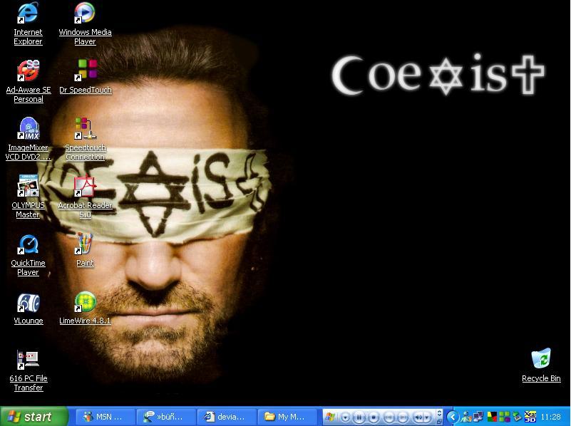 Bono: Coexist - Desktop by Alannah-U2 on DeviantArt