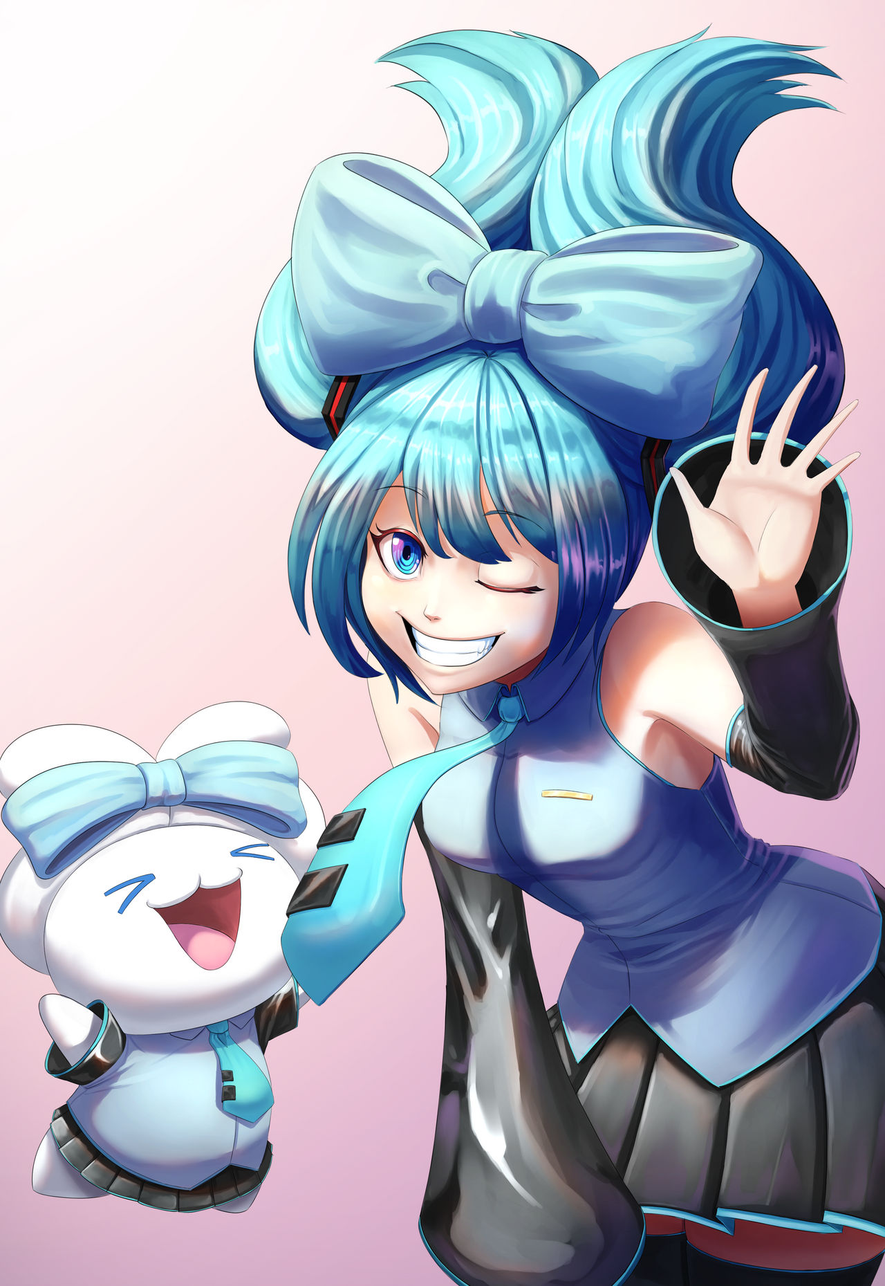 Miku and Cinnamon by Helspree on DeviantArt