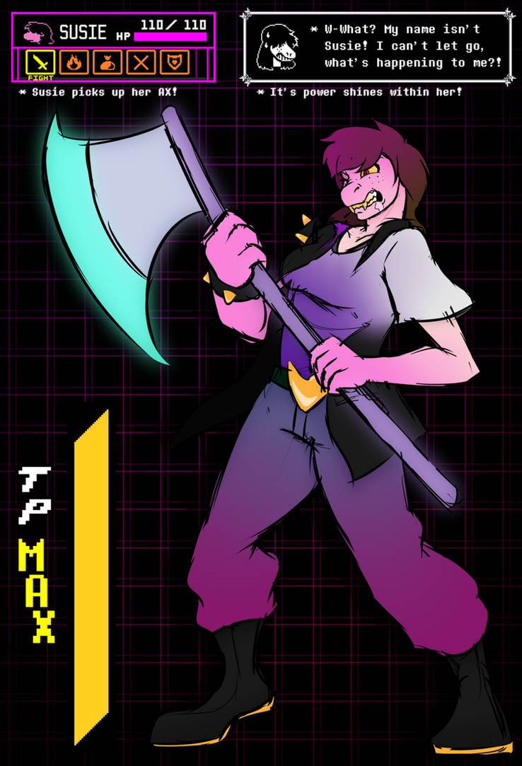Susie Using Rude Buster Rude Buster - Susie TF by AxiomTF on DeviantArt