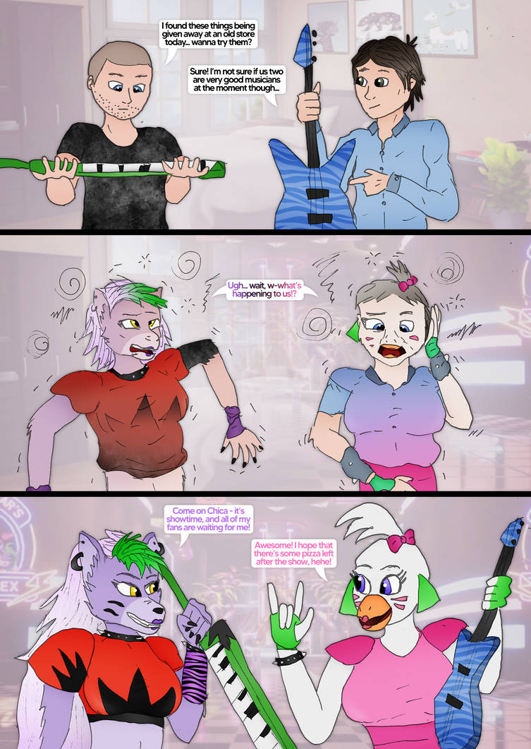 Fnaf Roxy Tf Showtime - Roxy Wolf + Glamrock Chica TF (COLLAB) by AxiomTF on DeviantArt