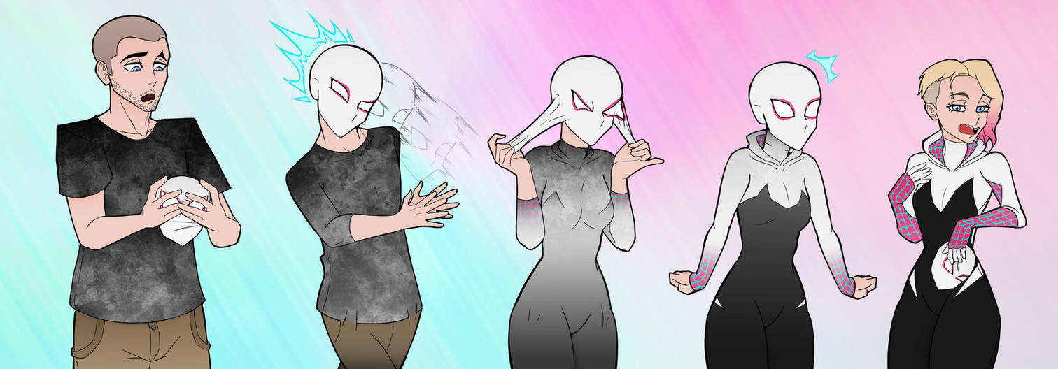 Surprise Masking - Spider-Gwen TF (COLLAB) by AxiomTF on DeviantArt
