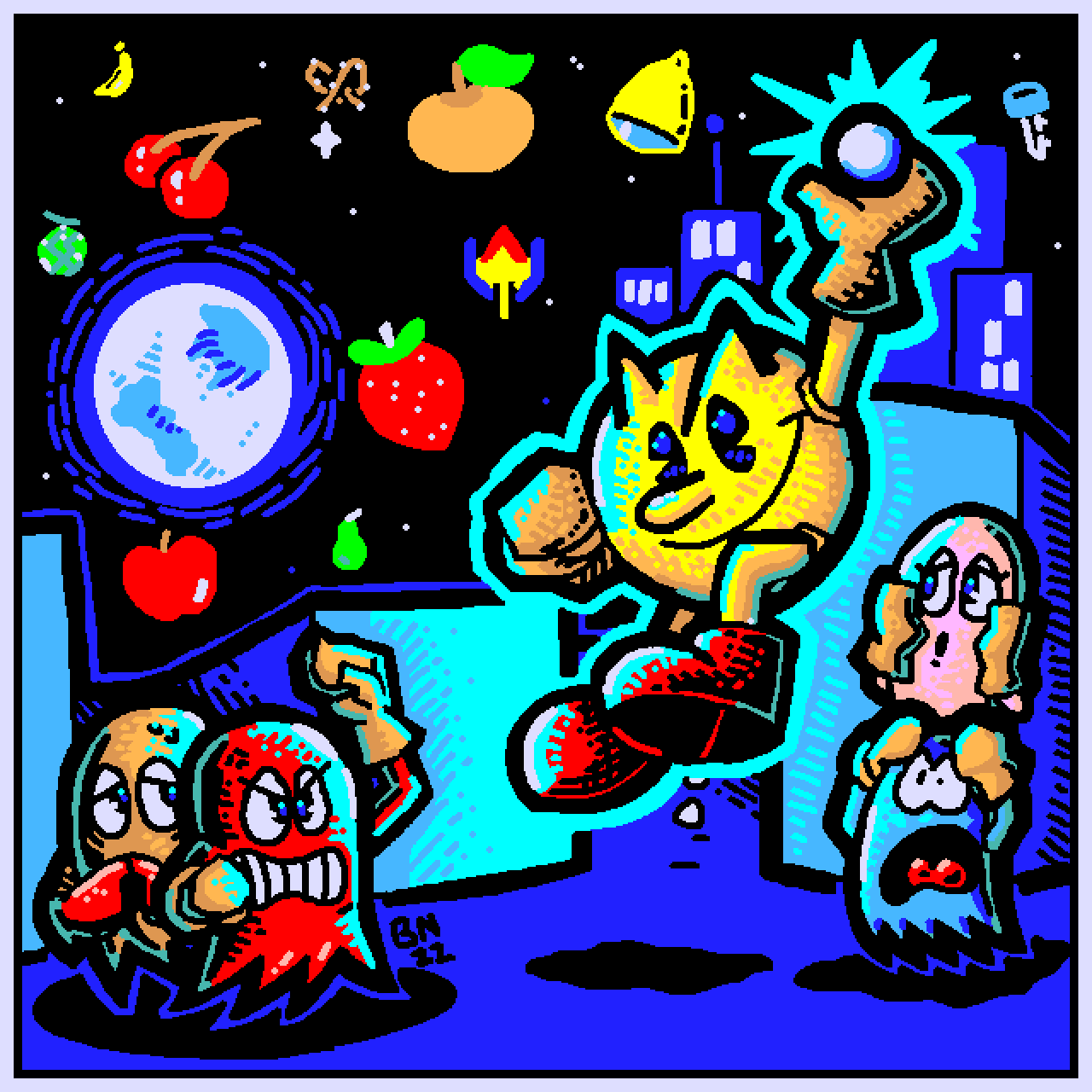 Pac Man Rage Deviantart PAC-MAN by BNessPainting on DeviantArt