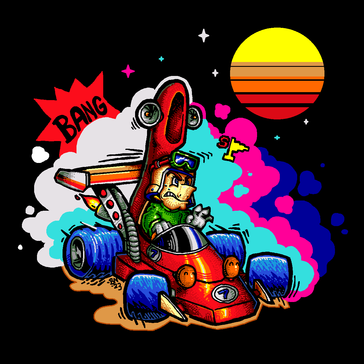 RALLY-X by BNessPainting on DeviantArt