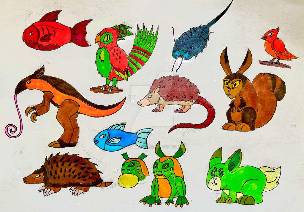Creatures designs (5) by JousimusPrime on DeviantArt