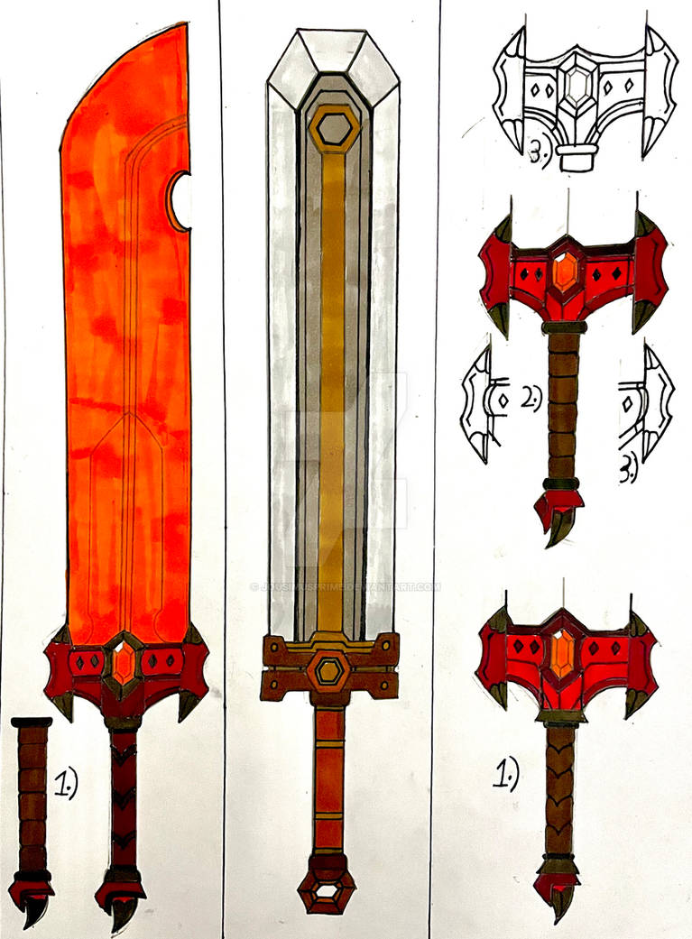 Sword designs by JousimusPrime on DeviantArt