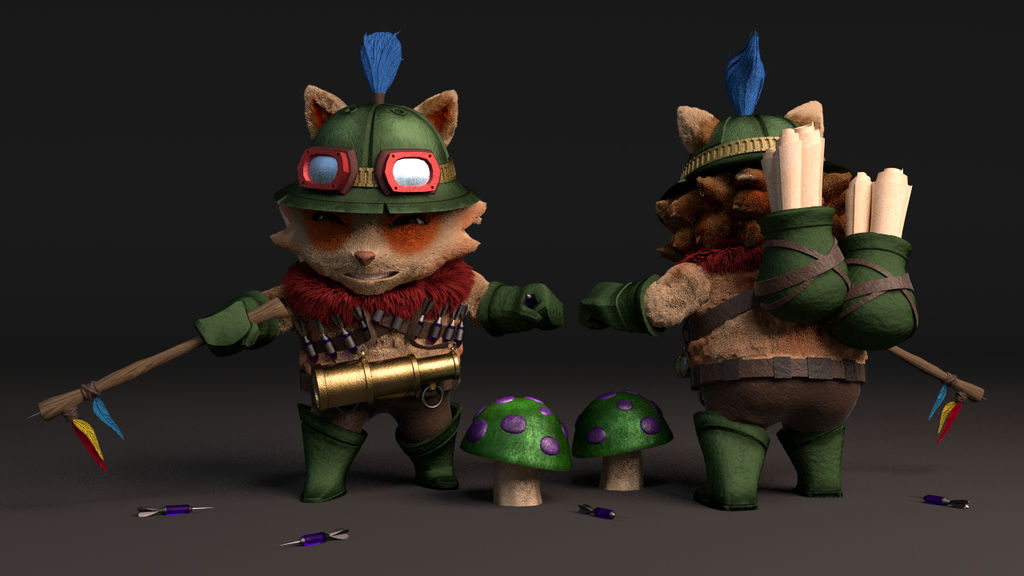 League of Legends Teemo 3D Model by NinjaCharlieT on DeviantArt