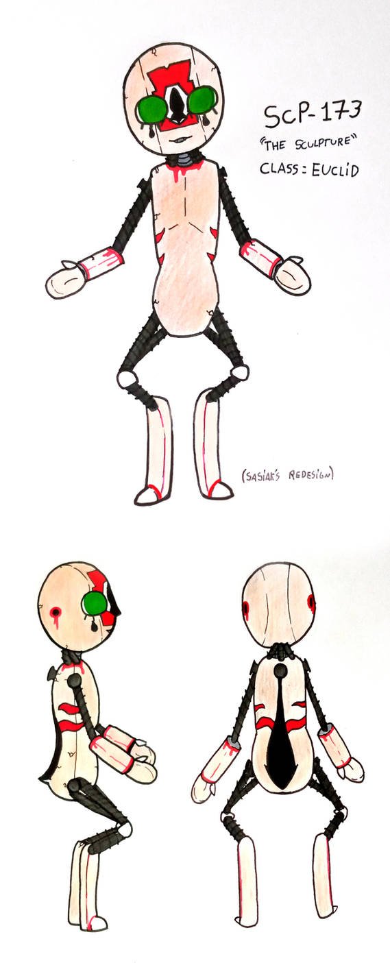 SCP-173 redesign sheet by Glury on DeviantArt