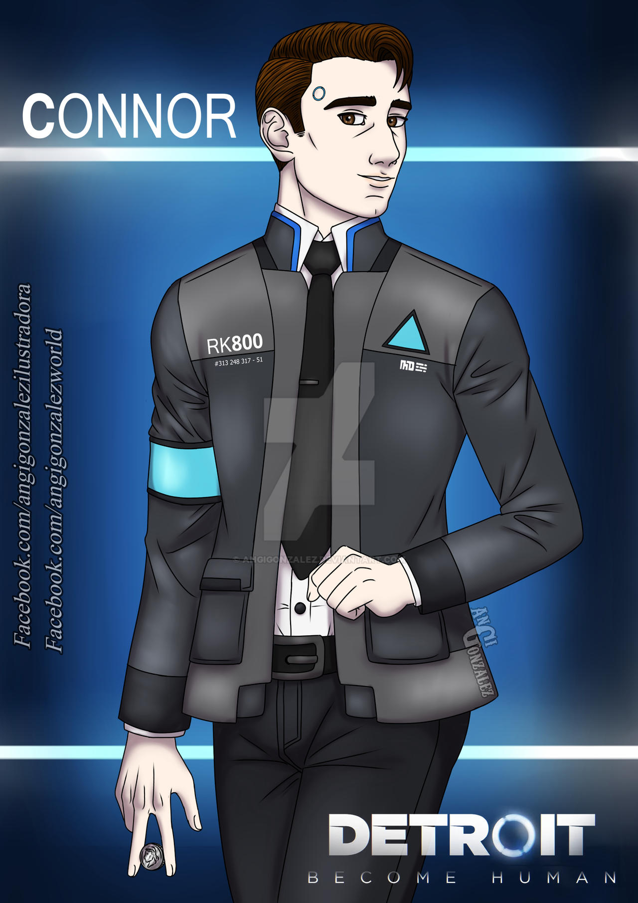 Portrait Connor by AngiGonzalez on DeviantArt