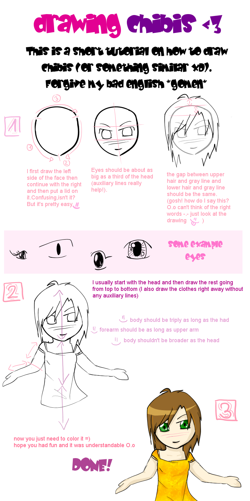 how to draw chibis