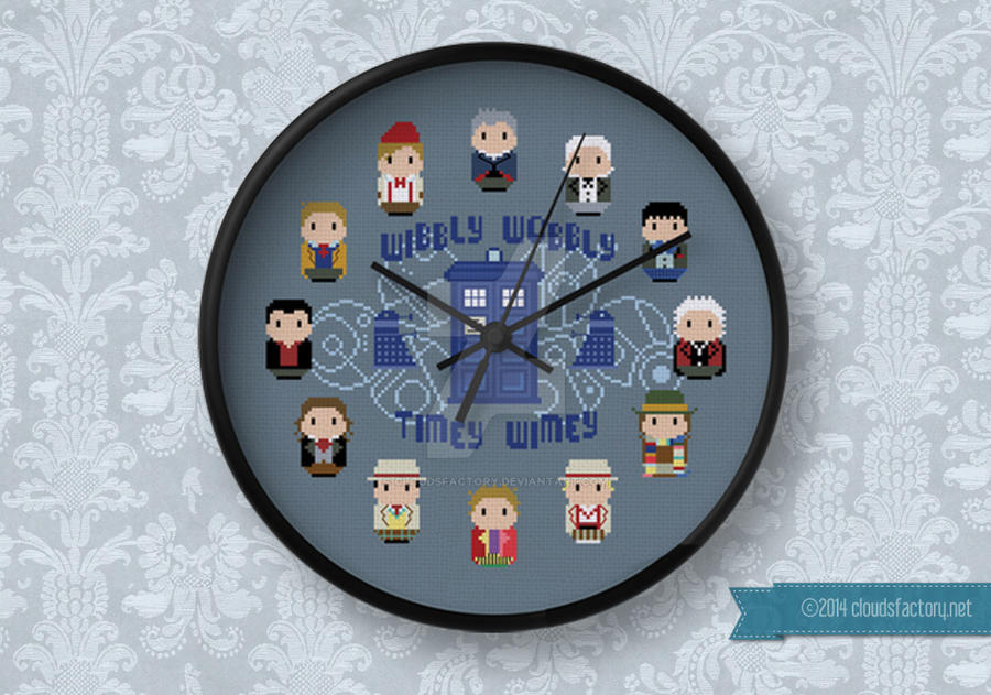 Mini People - Doctor Who clock