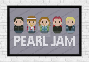 Mini People - Pearl Jam cross stitch pattern