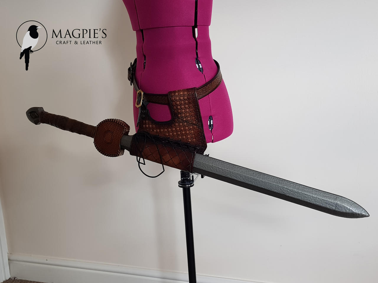 Larp Weapon Rack Leather weapon holder for LARP 2 by Luniwenor on DeviantArt