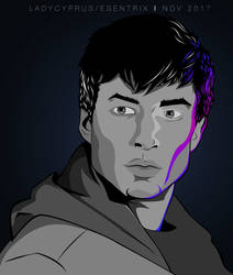 Ezra Miller Color Splash Vector