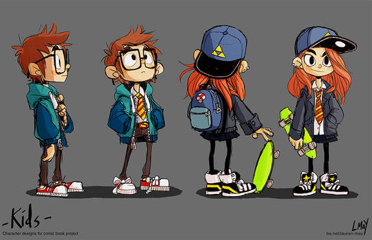 Eugene and Oli Character Designs
