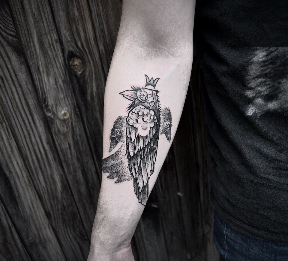 Raven/crow tattoo