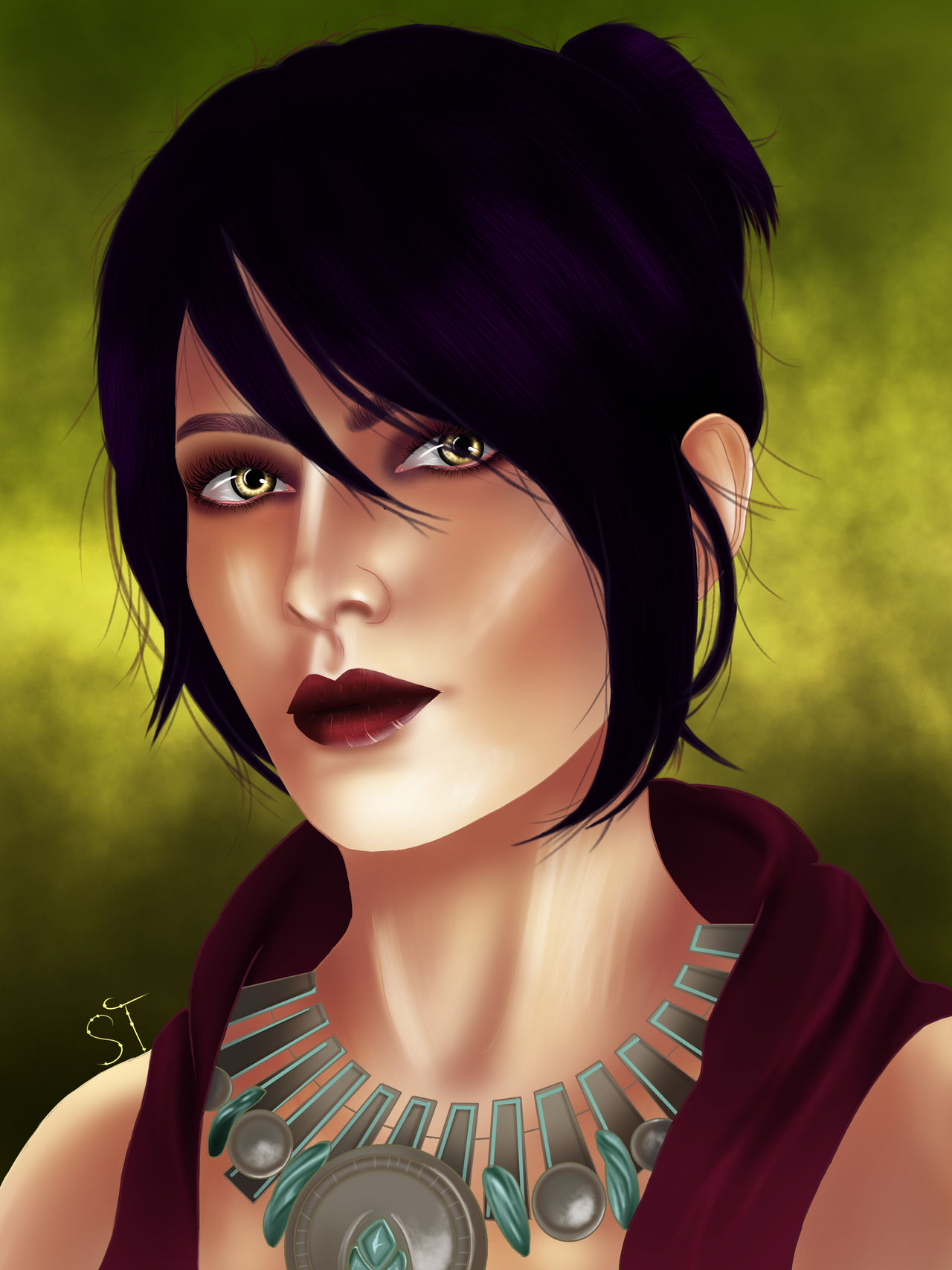 Morrigan Face Dragon age: Morrigan! by SpaceTurtle17 on DeviantArt