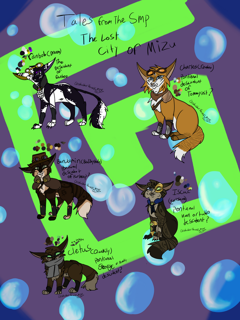 picture Tales From The Smp Fanart the lost city of mizu cat design